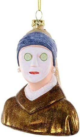 Cody Foster Relaxed Girl with Pearl Earrings Ornament