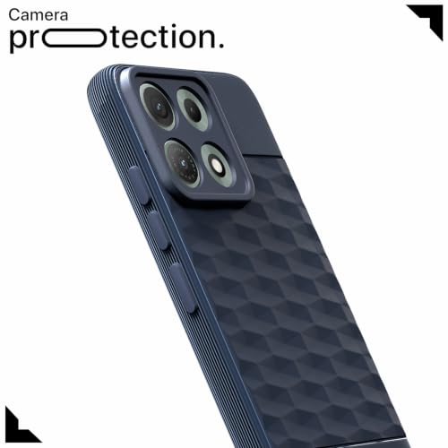 Image of Outlouders Back Cover for Motorola Moto Edge 70 Max 5G | Full Camera Protection | TPU Soft Flexible Shockproof Bumper Case (Blue)