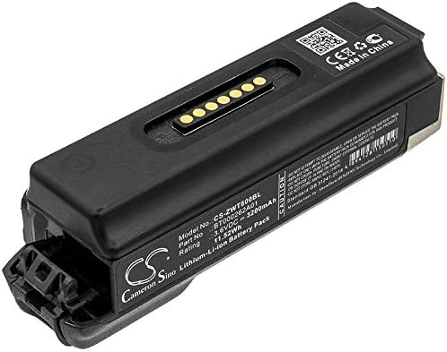 Cameron Sino Battery for WT6000, WT60A0 PN:BT000262A01, BTRY-NWTRS-33MA-01 3200mAh / 11.52Wh