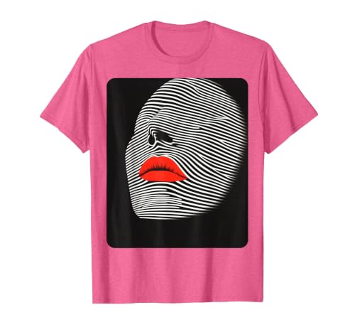Female Women's Fashion Style Designer T-Shirt, Men, Pink Heather, 3X-Large