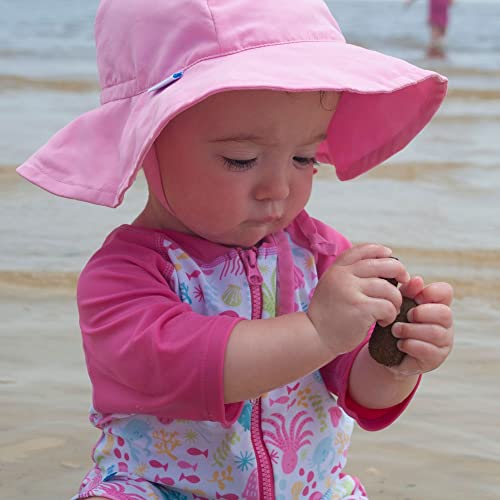 Brim Sun Protection Hat-Coral-9/18mo