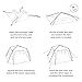 2pcs Door Curtain for Canopy Tent Dome Canopy Camping Sun ion Waterproof Canopy