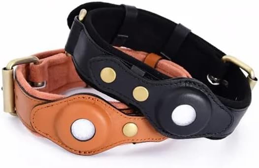 Miniatura 8 de Collar de perro para Apple AirTag  Cuero con soporte  Collares inteligentes para perro  GPS (rosa)