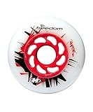 Tamaño 78mm HYPER Des Rueda P. Urban Freedom 78-83A patín Patinaje, Adultos Unisex, Multicolor (Blanca/ROJA), 78/83a
