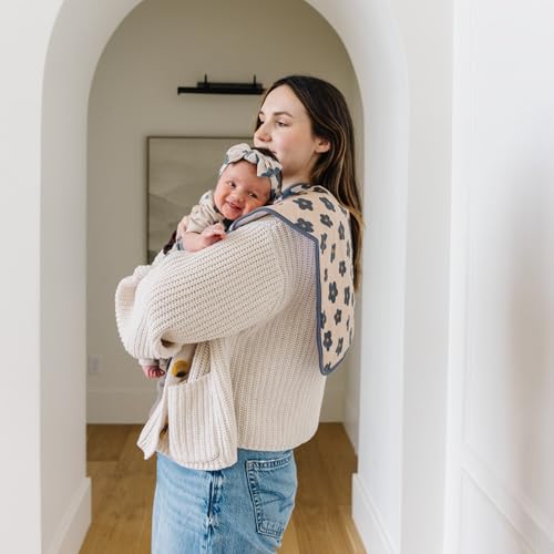 Baby Stretchy Soft Knit Headband Bow "Gemma in Tan" by Copper Pearl2