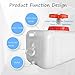 WAZHOU Water Storage Portable Water Tank Storage Bucket with Tap Hiking Picnic Travel and BBQ Outdoor Carrier