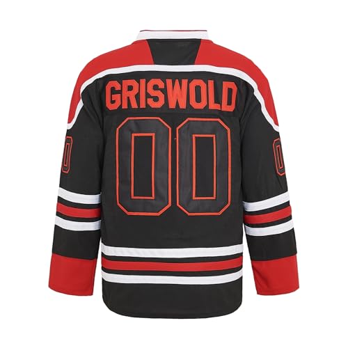PERC30 Hockey Jerseys #00 Movie Men's Christmas Stitched Letters and Numbers S-4XL (Black, XX-Large) by PERC30 - Image 3