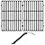 GasSaf 19.5" Grill Grates and Grill Grate Lifter, Cooking Grates for Weber Genesis 300, Genesis E310 E320 E330 EP310 EP320 EP330 S310 S320 S330 Grills, Cast Iron Grates for Weber 7524 7528 Grill Parts