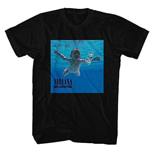 Rock Off Nirvana Nevermind Album Officiel T-Shirt Hommes Unisexe - Les Beatles, Paul McCartney, John Lennon, RIngo Starr, George Harrison Rock Off Nirvana Nevermind Album Officiel T-Shirt Hommes Unisexe