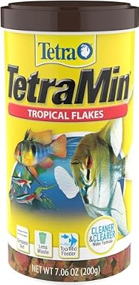 Tetra TetraMin Tropical Flakes Fish Food, Complete Daily Diet For Top-And-Mid Feeding Trop