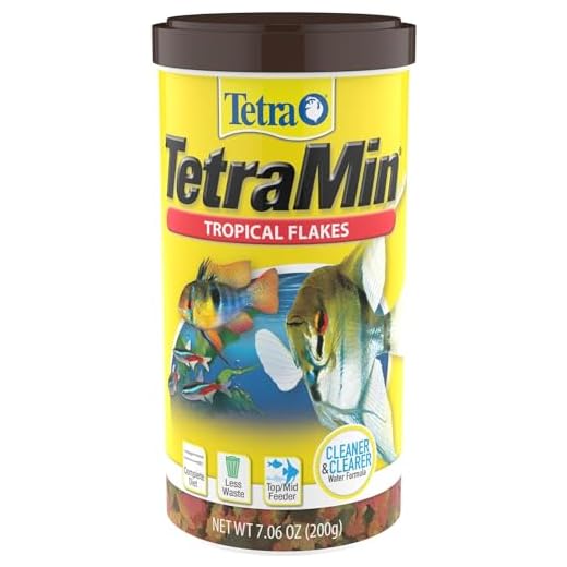 Tetra 16106 Min Tropical Flakes, Nutritionally Balanced Fish Food, 7.06-Ounce