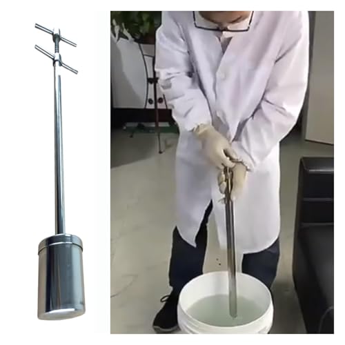 MZZKFC 304 Stainless Steel Water Sample Collection Pole, 1.6 3.3 5.9 FT Long Liquid Sampling Dipper, Water Sampling Cup for Cosmetic/Emulsion & Grease Testing(0.2 L,59.1 in/150cm(Length))