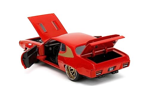 1972 Plymouth GTX, Rojo - Modelo a Escala 1:24 miniatura 3