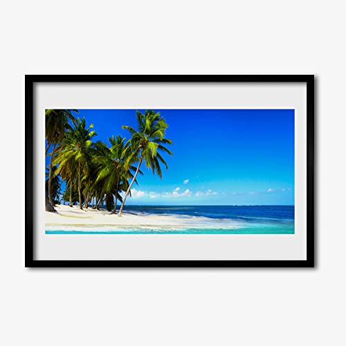 Affiche encadrée murale 60x40 cm cadre en MDF image photo paysage mer