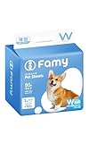 Famy ファミー ペットシーツ W消臭 うす型 ワイド 50枚入り JPPMA認証 薄型 1回使い切りタイプ image
