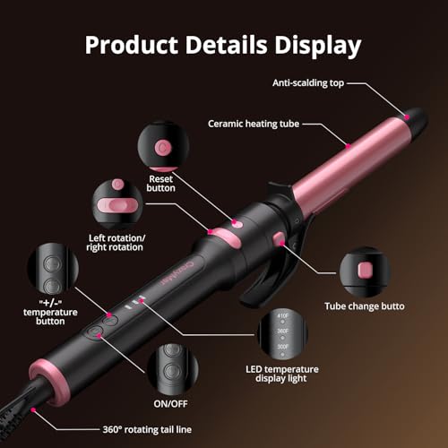 CrazyMar 5-in-1 Rotating Curling Iron Set JDL-345 の商品画像 5