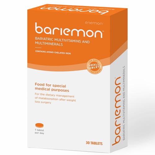 BARIEMON compresse multivitaminiche e multiminerali * Gestione nutrizionale di malassorbimento post-chirurgia bariatrica * 30 compresse * 1 compressa al giorno * Formula completa e equilibrata