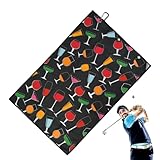 Toalla de golf genérica – 61 x 41 cm – Toallita limpiadora para palos de golf para hombres, golfistas, al aire libre, deporte, bolas, clubes