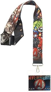Marvel Unisex-Adult's Avengers Assemble Lanyard Identification Case, Navy Blue, Default