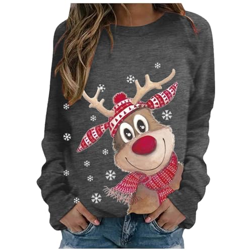 Generisch Weihnachtspullover Damen Merry Christmas Sweatshirt Lustig...