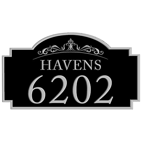 Linmagco Address Plaque Sign,7"X12" Wall Plaque For Houses,Outside Use - Decorative House Garden Wall Sign - Personalized Address Plaque,Housewarming Gift,Wedding Gift… (Acrylic, Garden) #TOP14