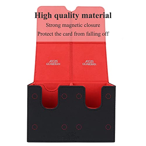 AEGIS GUARDIAN Caixa de baralho com bandeja de dados para cartas MTG Commander Deck Box comporta mai