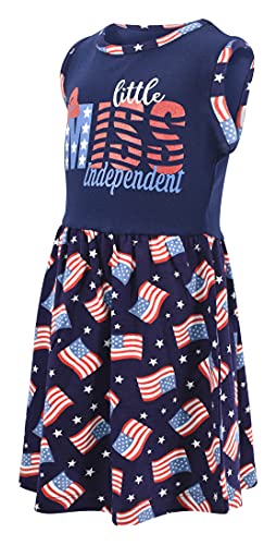 Image of Unique Baby Girls Mermaid in The USA Sleeveless 4th of July Dress
