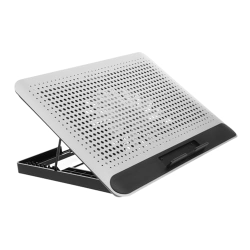 Base para laptop con ventilador y marco de aluminio miniatura 1