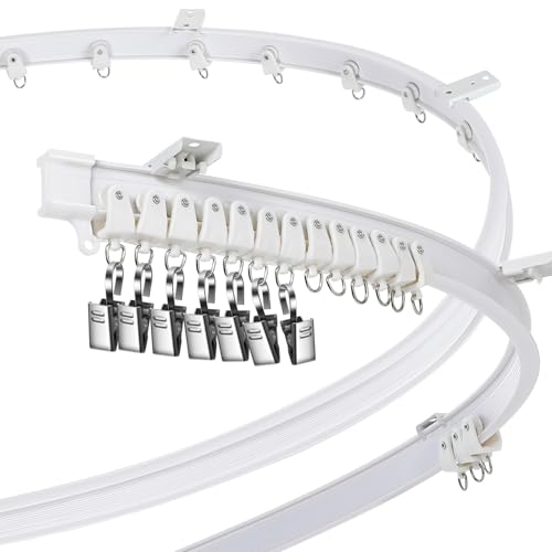 Jetec Large Bendable Ceiling Curtain Track