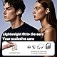 PTHTECHUS Open Ear Kopfhörer Bluetooth, Open-Ear-Clip Kabellose Kopfhörer mit 4,3g Lightweight, Bluetooth 5.4 Clip On Kopfhörer, Komfort-Ohrhörer, 65 Std Laufzeit für Sport Arbeit Studium (Schwarz)
