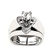 Clearance Sale! Rings for Women, Jiayit Delicate Women Fashion 925 Sterling Silver White Sapphire Diamond Ring Engagement Wedding Jewelry Rings Christmas Gifts for Women and Girls (9, Silver)
