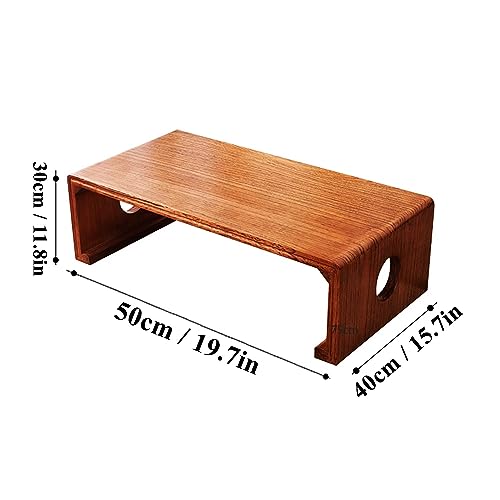Table centrale bohème chic en bois effet vieilli authentique