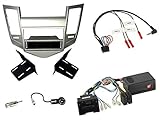 chevrolet cruze autoradio 2011 DIN Radioblende (silber); Lenkradfernbedienungsadapter zum Erhalt der Funktion des Multifunktionslenkrades für das neue Autoradio; inkl. Can-Bus Adapter, stellt folgende Signale zur Verfügung: Tachosignal, Zündung, Rückfahrsignal, Beleuchtung; Antennenadapter auf ISO (50 Ohm)