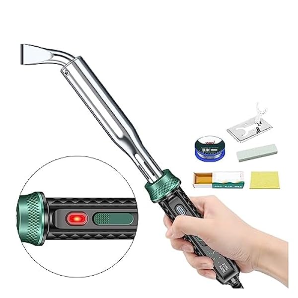 Lödning kit Elektriskt lödkolv Hög effekt, Extern värmejusterbar temperatur Svetspenna reparationsverktyg med indikatorlampa, svetsreparationsverktyg (Color : LXZ923100, Size : 1)