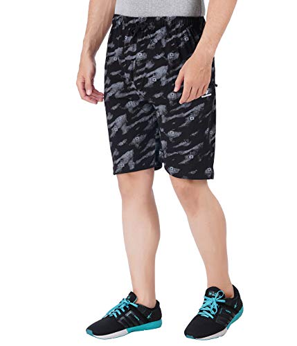 Image of FEEL TRACK Men Cotton Regular Fit Shorts