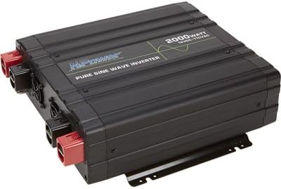 NPower XRP Pure Sine Wave Inverter with Remote Control - 2,000 Watt, 3 AC Outlets