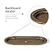 Goo-Ki 1.0''(24mm) Dia Cabinet Knob with Backplate,Antique Brass Drawer Knobs with Zinc Alloy Material,6 Packed