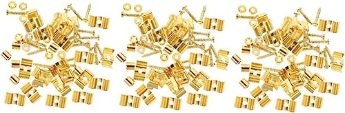 30 セット ギター ヘッドストック ベース アクセサリー メタル ギター ベース ギター エレキ ギター パーツ 交換用 ギター 弦 バックル 木 弦 リテイナー ギター 弦 リ