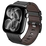 【Materiale di alta qualità】: cinturini per apple watch ultra 3 49mm sono realizzati in vera pelle premium e lavorazione speciale. Morbido, leggero, resistente, antiscivolo, delicato sulla pelle, inodore ed estremamente confortevole al polso. Più a lungo la fascia di pelle è usurata, più morbida diventerà. La classica fibbia in metallo in acciaio inossidabile completa il cinturino in pelle.