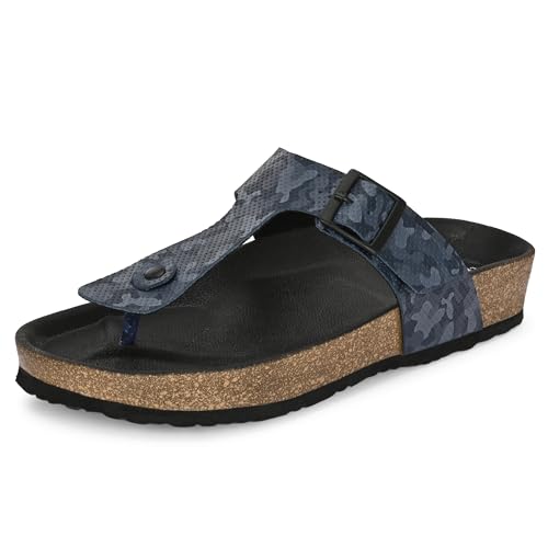 Image of Centrino Men's Berkin-Style Slip-On Sandals | Open Toe Design | Soft PU Footbed | Lightweight & Comfortable | Arch Support | On-Grip Sole | Casual Outdoor Wear (9214)