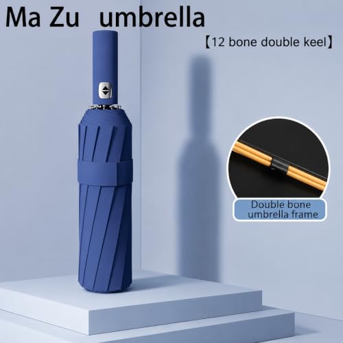 Image of Umbrella, UV Big Size Umbrella for Sun Protection Rain Windproof Strong Large 3 Fold For Men Women Kids Boys Girls Perfect & Stylish Windproof & Compact
