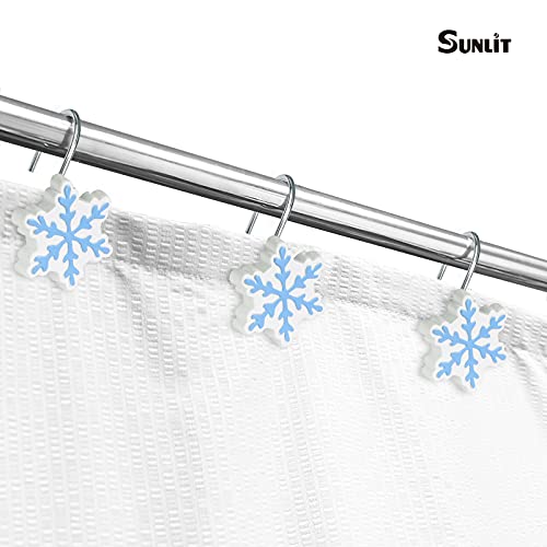 Crochets de rideau de douche anti-corrosion en résine pour suspension fluide et stable