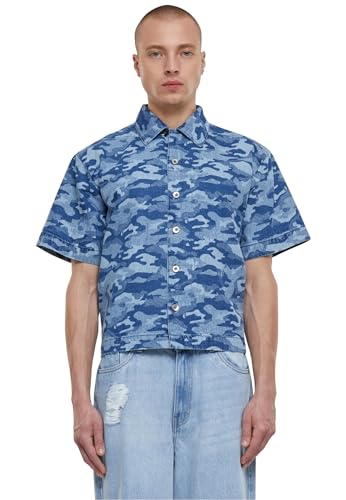 Laser Camo Printed Boxy Shirt Urban Classics chemise à manches courtes pour homme
