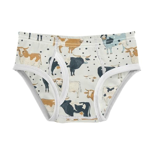 Wusikd Cows Polka Boys' Underwear Cotton Funny Boys Briefs Soft Toddler Underwear 2T