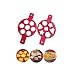 FQMY Pancake mold maker, 2 pack Upgrade 14 Cavity Nonstick Silicone Baking Round Mold Egg Rings Muffin Pancake Mould Heart, Dishwasher Safe