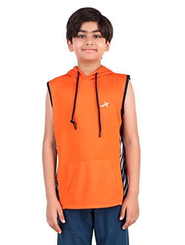 Image of Vector X OKT-228 Kid's Printed Hoodie Boys Sleeveless Hooded Regular Fit T-Shirt