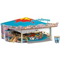 FALLER Karussell Musik Express Modellbausatz mit 281 Einzelteilen 208 x 199 x 93 mm I Modelleisenbahn Zubehör H0 I Modelleisenbahn H0 Kirmesanlagen