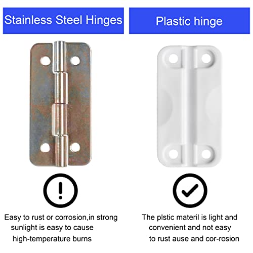 Cooler Hinges For Igloo Ice Chests, Igloo Cooler Replacement Hinges, Cooler Plastic Hinges Replacement Set With Screws (2) #TOP2