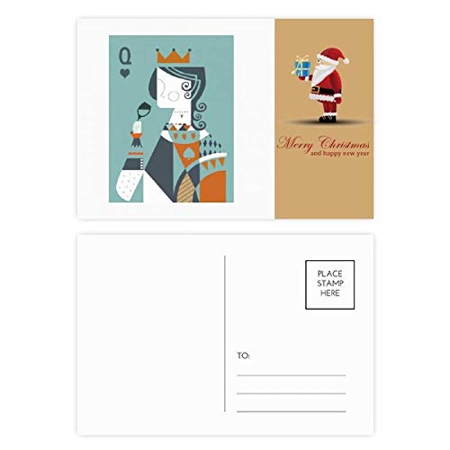 Cartes postales à jouer Père Noël Q pour animer vos veillées de Noël
