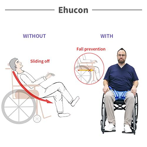 Image of Wheelchair Seat Belt Highly Absorbent Incontinence Pad,Wheelchair Safety Harness for Positioning Elderly,Waterproof Seat Pad with Adjustable Straps(Pack of 1)